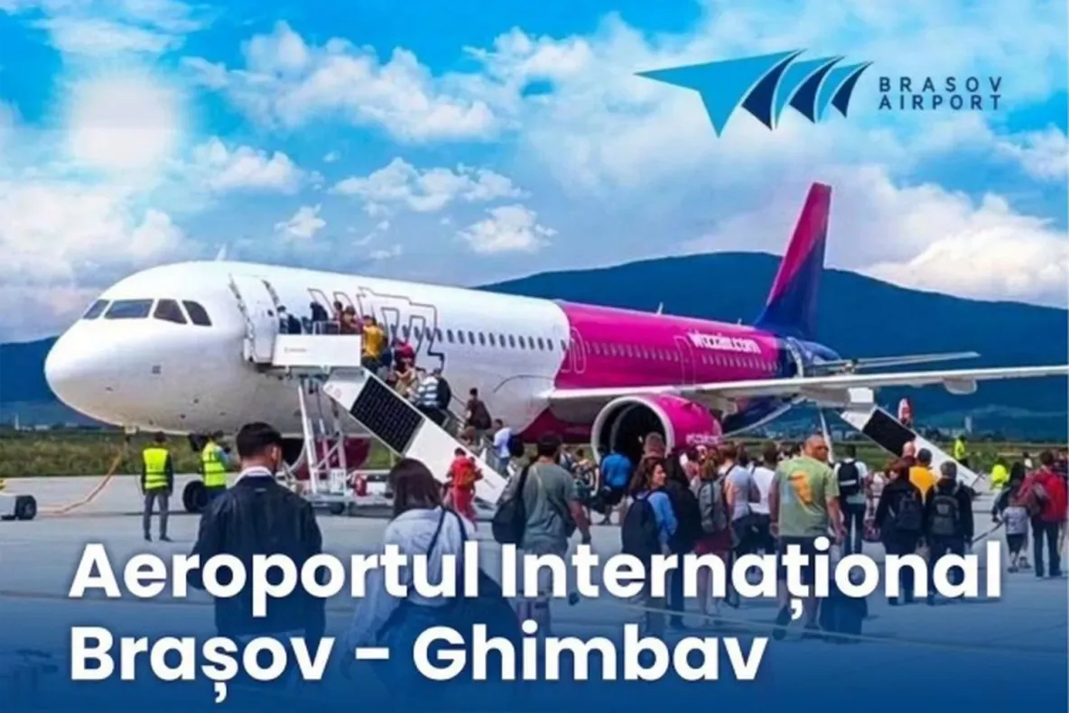 Aeroportul Internațional Brașov-Ghimbav urcă în clasamentul național. Locul ocupat în primele nouă luni din 2026