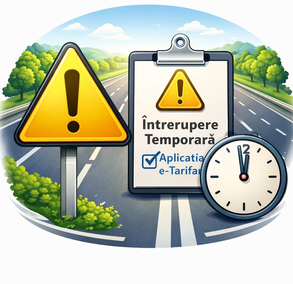CNAIR: Întrerupere temporară a aplicației e-Tarifare pentru lucrări de mentenanță
