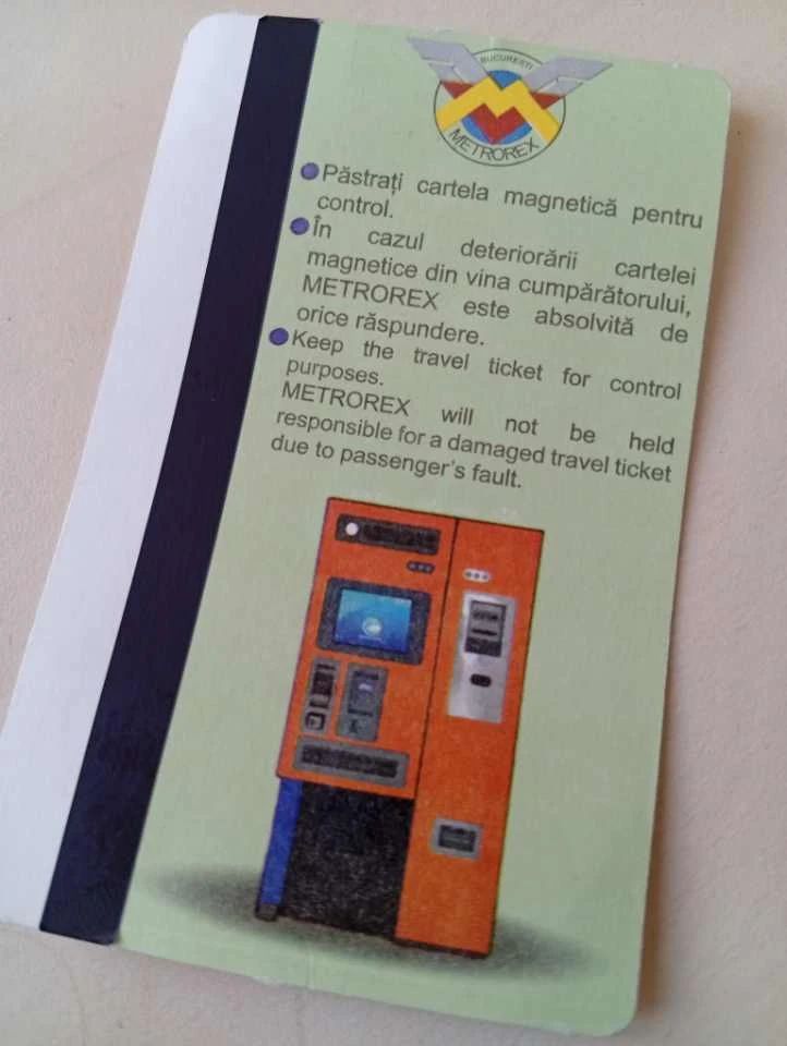 Cartelă de metrou cu 10 călătorii