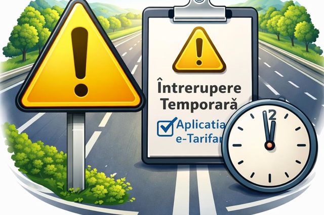 CNAIR: Întrerupere temporară a aplicației e-Tarifare pentru lucrări de mentenanță